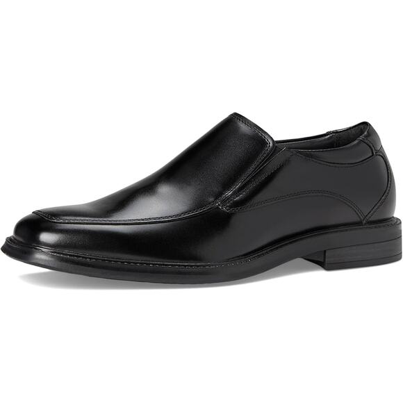 Dockers Mens Lawton Loafers US 11.5 Wide EU 45 Black Leather Slip On NIB - Picture 1 of 12